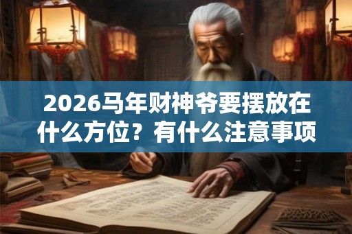 2026马年财神爷要摆放在什么方位？有什么注意事项？