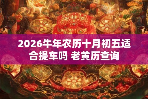 2026牛年农历十月初五适合提车吗 老黄历查询