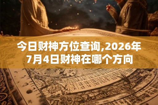 今日财神方位查询,2026年7月4日财神在哪个方向