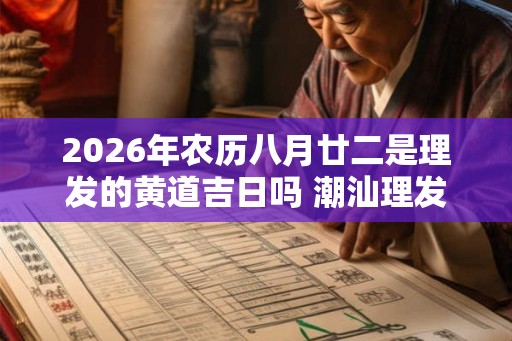 2026年农历八月廿二是理发的黄道吉日吗 潮汕理发的习俗