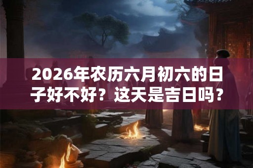2026年农历六月初六的日子好不好？这天是吉日吗？