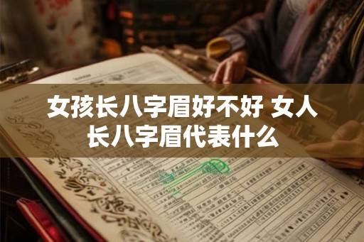 女孩长八字眉好不好 女人长八字眉代表什么