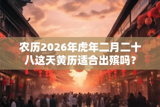 农历2026年虎年二月二十八这天黄历适合出殡吗？