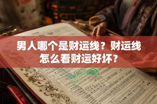 男人哪个是财运线？财运线怎么看财运好坏？