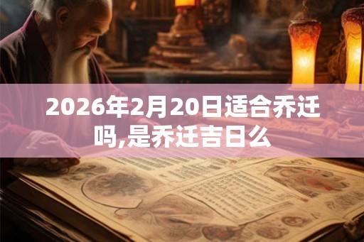 2026年2月20日适合乔迁吗,是乔迁吉日么