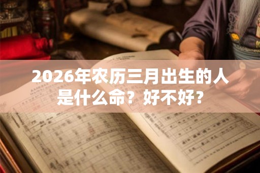 2026年农历三月出生的人是什么命?好不好? 2026年农历三月出生的人是什么命?好不好?