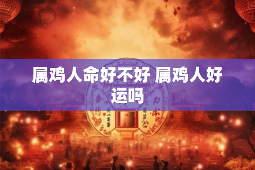 属鸡人命好不好 属鸡人好运吗