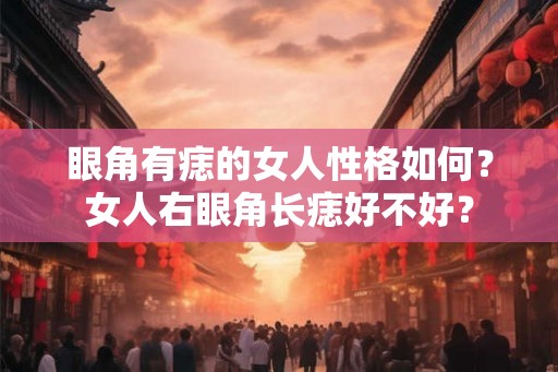 眼角有痣的女人性格如何?女人右眼角长痣好不好? 眼角有痣的女人性格如何?女人右眼角长痣好不好?