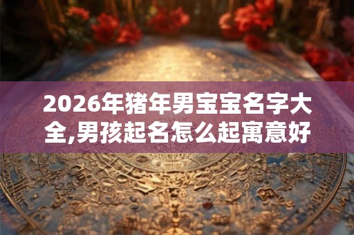 2026年猪年男宝宝名字大全,男孩起名怎么起寓意好？