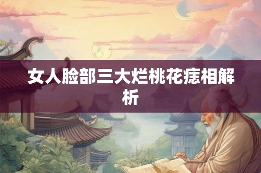 女人脸部三大烂桃花痣相解析 女人脸部三大烂桃花痣相解析