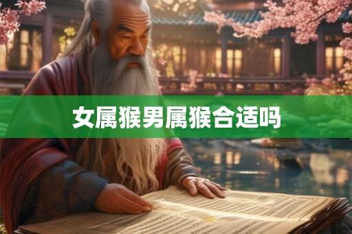 女属猴男属猴合适吗