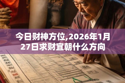 今日财神方位,2026年1月27日求财宜朝什么方向 今日财神方位,2026年1月27日求财宜朝什么方向
