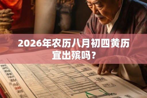 2026年农历八月初四黄历宜出殡吗？