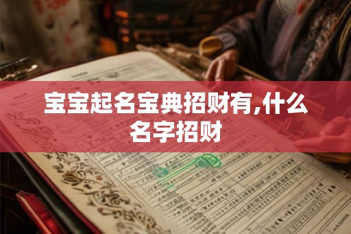 宝宝起名宝典招财有,什么名字招财