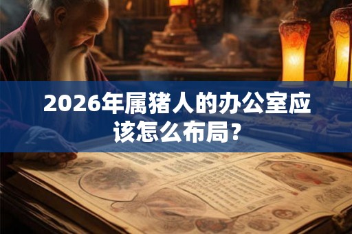 2026年属猪人的办公室应该怎么布局？