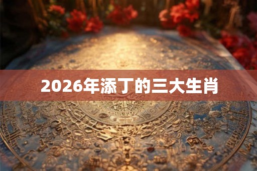 2026年添丁的三大生肖