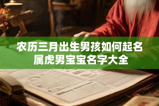农历三月出生男孩如何起名 属虎男宝宝名字大全