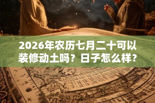 2026年农历七月二十可以装修动土吗？日子怎么样？
