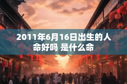 2011年6月16日出生的人命好吗 是什么命