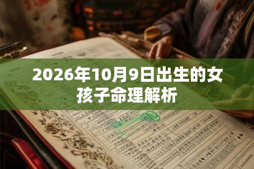 2026年10月9日出生的女孩子命理解析