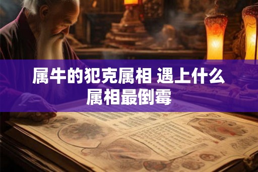 属牛的犯克属相 遇上什么属相最倒霉
