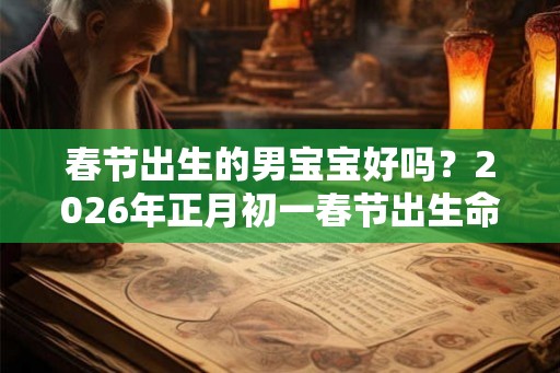 春节出生的男宝宝好吗？2026年正月初一春节出生命理