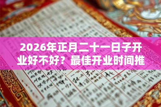 2026年正月二十一日子开业好不好？最佳开业时间推荐！