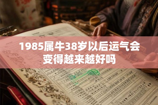 1985属牛38岁以后运气会变得越来越好吗