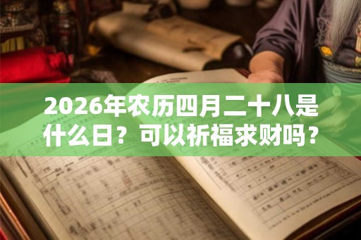 2026年农历四月二十八是什么日?可以祈福求财吗? 2026年农历四月二十八是什么日?可以祈福求财吗?