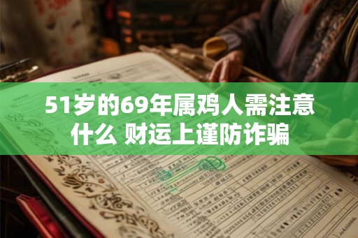 51岁的69年属鸡人需注意什么 财运上谨防诈骗