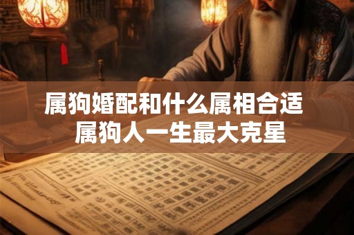 属狗婚配和什么属相合适  属狗人一生最大克星