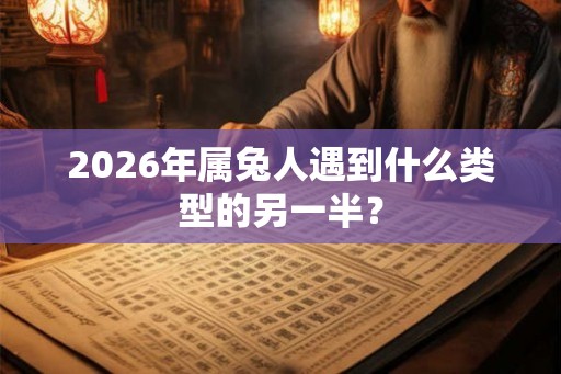 2026年属兔人遇到什么类型的另一半？