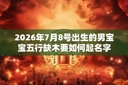 2026年7月8号出生的男宝宝五行缺木要如何起名字