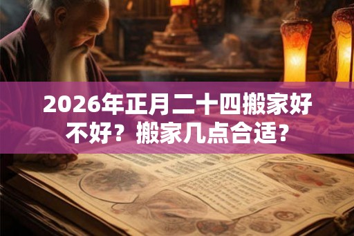 2026年正月二十四搬家好不好？搬家几点合适？