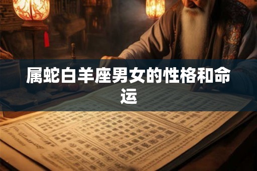 属蛇白羊座男女的性格和命运