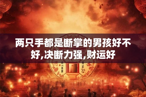 两只手都是断掌的男孩好不好,决断力强,财运好