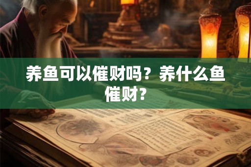 养鱼可以催财吗？养什么鱼催财？