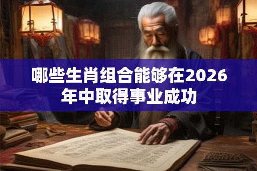 哪些生肖组合能够在2026年中取得事业成功