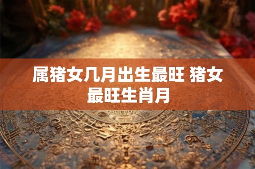 属猪女几月出生最旺 猪女最旺生肖月