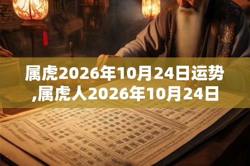 属虎2026年10月24日运势,属虎人2026年10月24日财运,生肖虎2026年10月24日运势