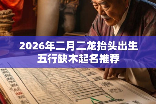 2026年二月二龙抬头出生五行缺木起名推荐
