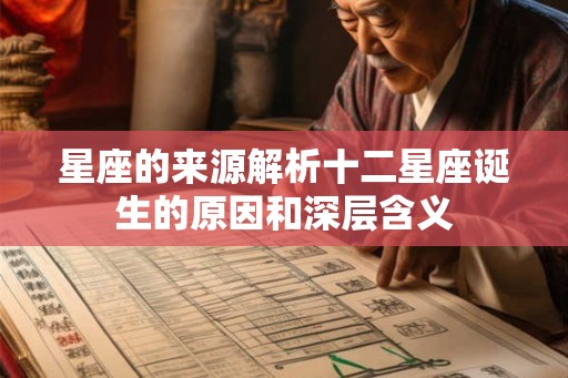 星座的来源解析十二星座诞生的原因和深层含义 星座的来源解析十二星座诞生的原因和深层含义