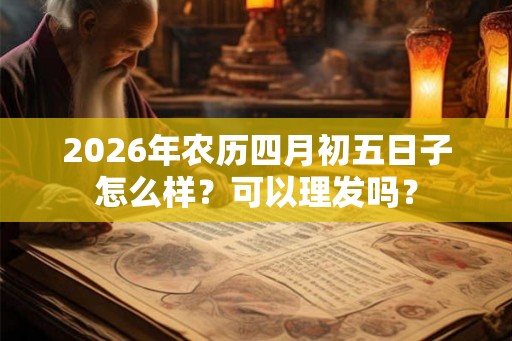 2026年农历四月初五日子怎么样？可以理发吗？