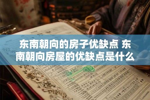 东南朝向的房子优缺点 东南朝向房屋的优缺点是什么