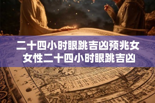 二十四小时眼跳吉凶预兆女 女性二十四小时眼跳吉凶