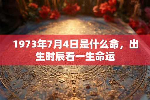 1973年7月4日是什么命,出生时辰看一生命运 1973年7月4日是什么命,出生时辰看一生命运