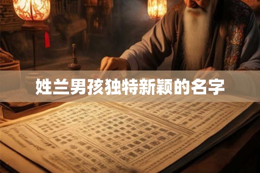 姓兰男孩独特新颖的名字