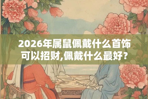2026年属鼠佩戴什么首饰可以招财,佩戴什么最好？