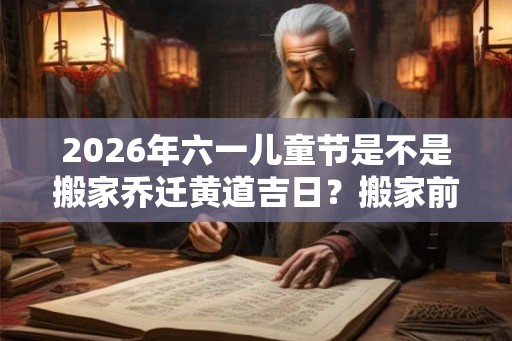 2026年六一儿童节是不是搬家乔迁黄道吉日？搬家前要准备什么？