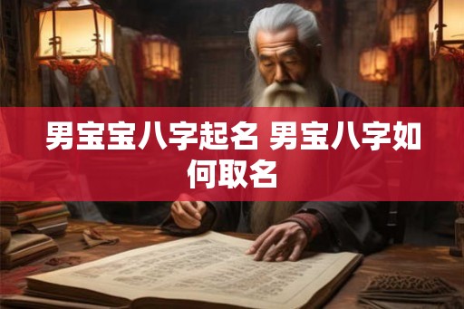 男宝宝八字起名 男宝八字如何取名